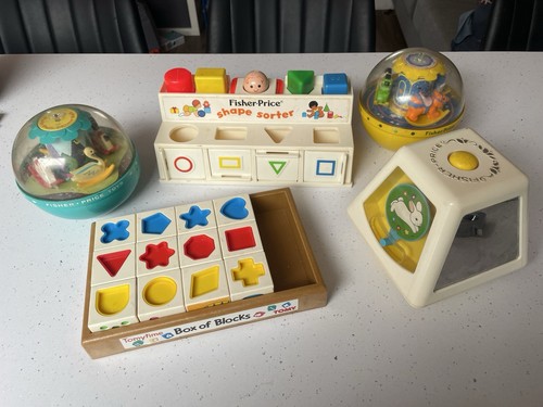 Vintage toy bundle fisher - toy,
